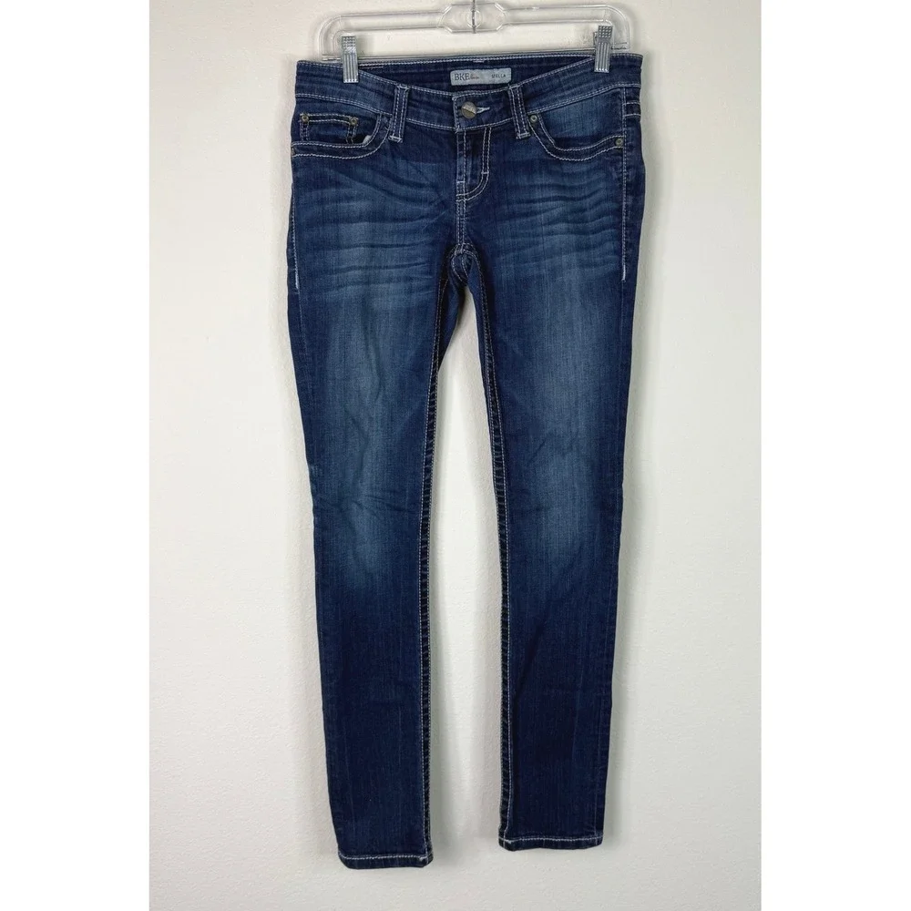 BKE Denim Women's Stella Skinny Denim Ankle Jeans Blue Size 27 X 31.5R